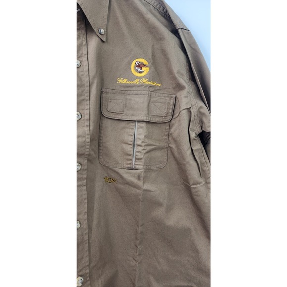 Mens 10X Shooting Shirts Gillionville Plantation Logo Branded Size Medium - Picture 6 of 9